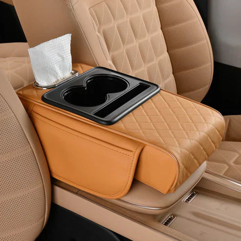 Multifunctional PU Leather Car Armrest Box Mat