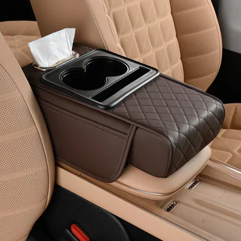 Multifunctional PU Leather Car Armrest Box Mat